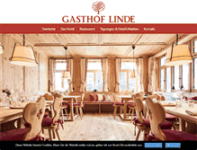 Tablet Screenshot of hotel-linde.eu